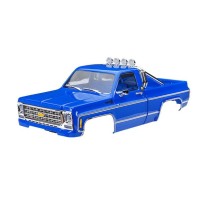 Traxxas Body Chevrolet k10 truck (1979) complete blue (includes grille side) TRX9811-BLUE