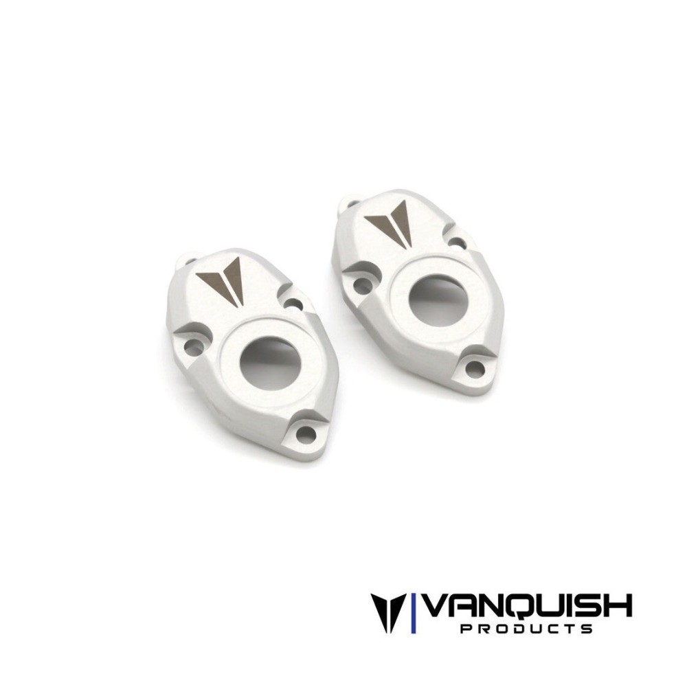 Vanquish F10 Aluminum Portal Rear Axle Caps - Clear VPS08628 Vanquish F10 Aluminum Portal Rear Axle Caps - Clear VPS08628