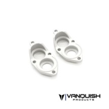 Vanquish F10 Aluminum Portal Rear Axle Caps - Clear VPS08628