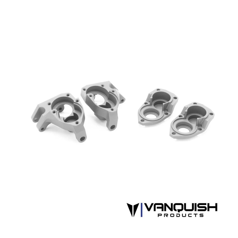 Vanquish F10 Aluminum Portal Knuckles - Clear VPS08641 Vanquish F10 Aluminum Portal Knuckles - Clear VPS08641