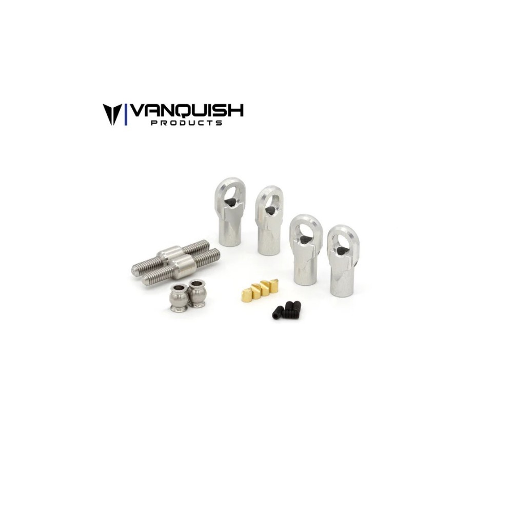 Vanquish H10 Machined Steering Links - Clear VPS08862