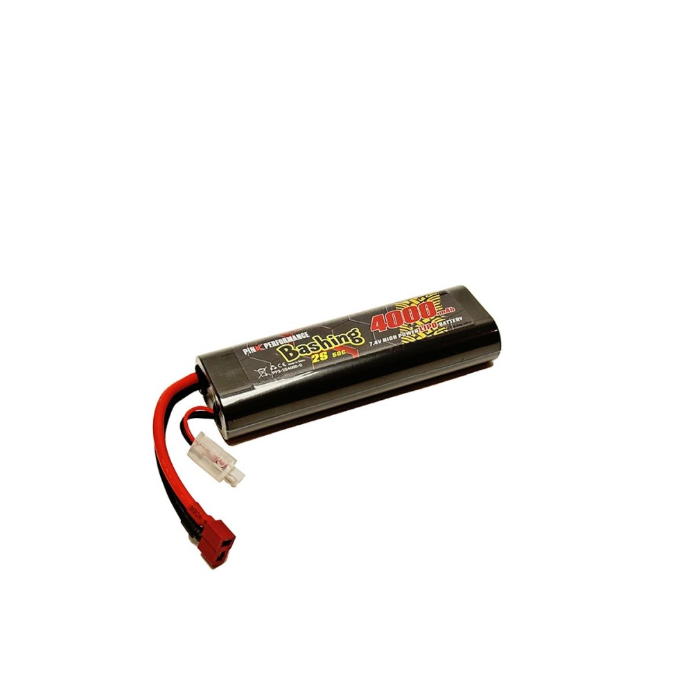 Pink Bashing LiPo 2S 7.4V-4000-50C (Deans) 139x47x25mm 240g Round PP3-2S4000-D Pink Bashing LiPo 2S 7.4V-4000-50C (Deans) 139x47x25mm 240g Round PP3-2S4000-D