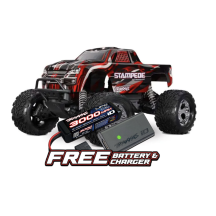Traxxas Stampede HD BL-2S 1:10 Electric 2WD RTR Monster Truck - Red TRX36354-4RED