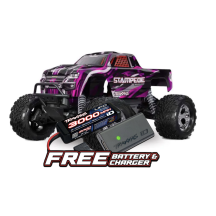 Traxxas Stampede HD BL-2S 1:10 Electric 2WD RTR Monster Truck - Pink TRX36354-4PINK