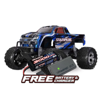 Traxxas Stampede HD BL-2S 1:10 Electric 2WD RTR Monster Truck - Blue TRX36354-4BLUE