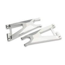 Brazos suspensión inferiores aluminio delantero Traxxas TRX10930X-SLVR