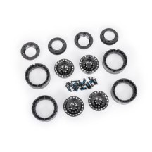 Llantas aluminio Traxxas 1.0 negro TRX9881-BLK