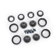 Traxxas Wheels 1.0 6061-t6 aluminum (black-anodized) (4) 2x8mm bcs (24) TRX9881-BLK