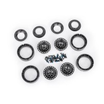 Llantas aluminio Traxxas 1.0 negro TRX9881-BLK