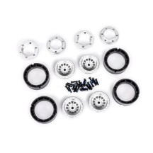 Llantas aluminio Traxxas 1.0 plata TRX9881-SLVR