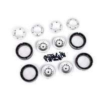 Llantas aluminio Traxxas 1.0 plata TRX9881-SLVR