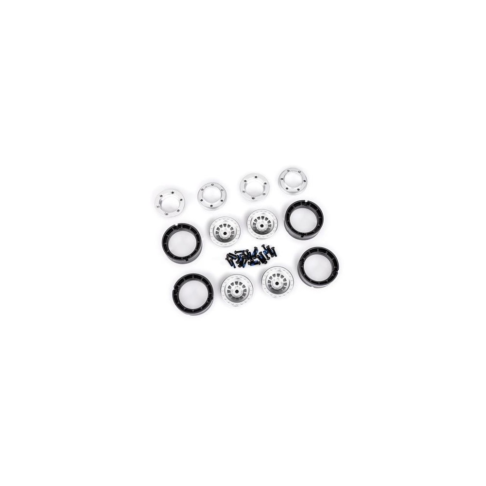 Llantas aluminio Traxxas 1.0 plata TRX9881-SLVR Llantas aluminio Traxxas 1.0 plata TRX9881-SLVR