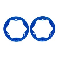 Anillos Beadlock traseros Traxxas TRX10948 azul