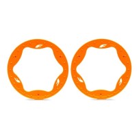 Anillos Beadlock traseros Traxxas TRX10948 naranja