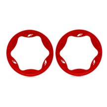 Anillos Beadlock traseros Traxxas TRX10948 rojo