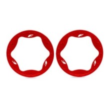 Traxxas Beadlock rings rear red (4.3) (2) TRX10948-RED