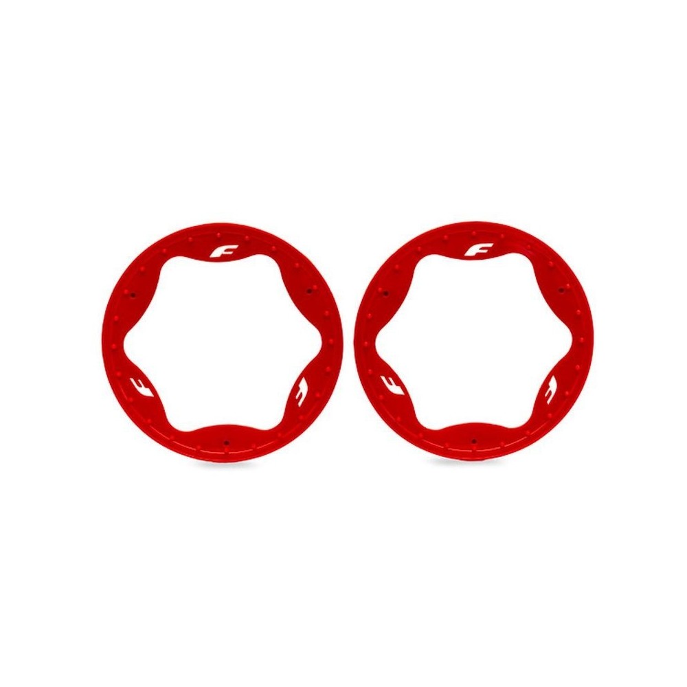 Anillos Beadlock traseros Traxxas TRX10948 rojo