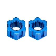 Traxxas Wheel hubs hex front (6061-t6 aluminum blue-anodized) (2) TRX10954-BLUE