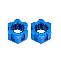 Traxxas Wheel hubs hex front (6061-t6 aluminum blue-anodized) (2) TRX10954-BLUE