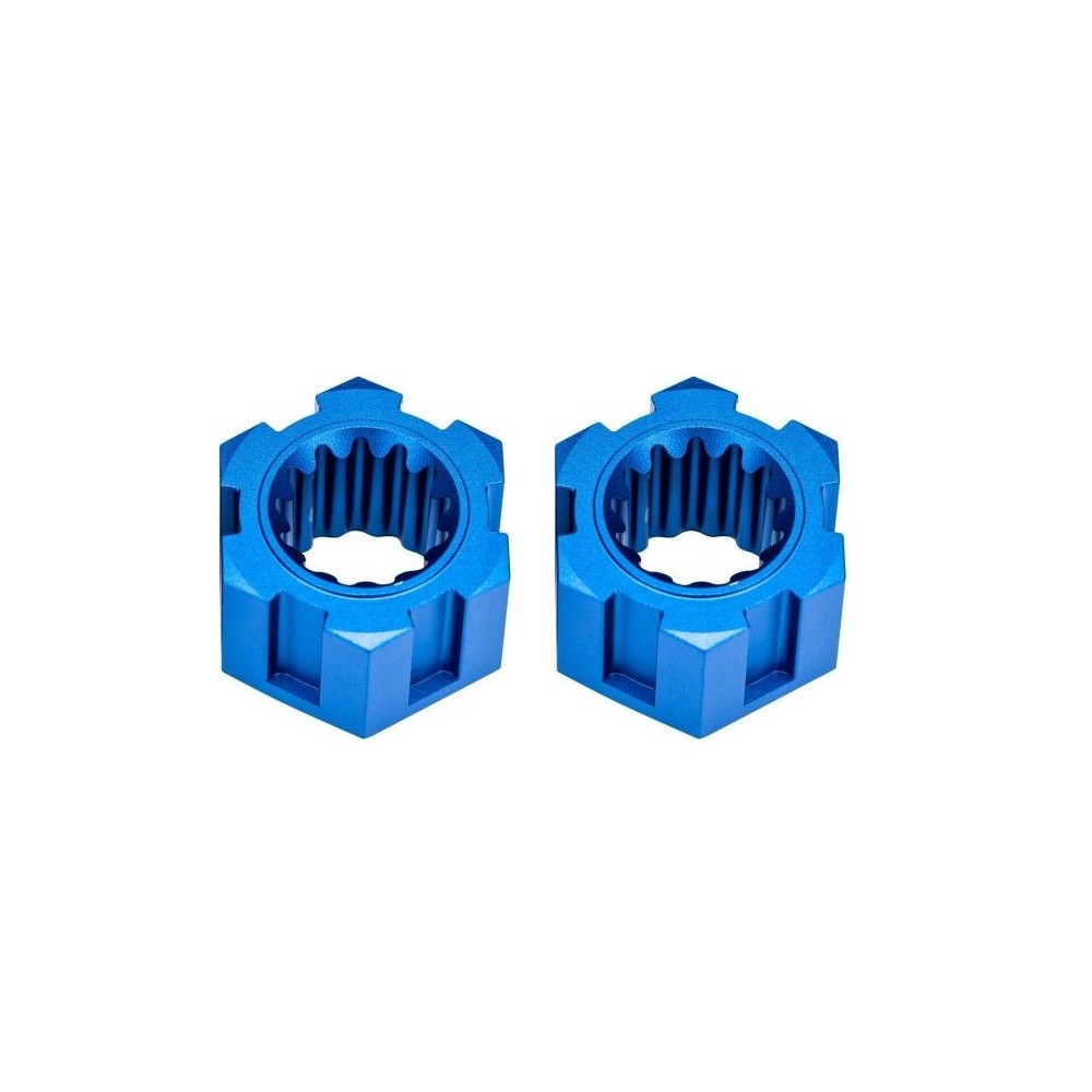Traxxas Wheel hubs hex front (6061-t6 aluminum blue-anodized) (2) TRX10954-BLUE Traxxas Wheel hubs hex front (6061-t6 aluminum blue-anodized) (2) TRX10954-BLUE