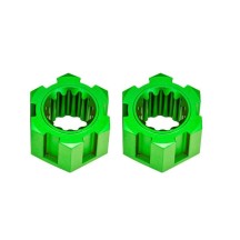 Traxxas Wheel hubs hex front (6061-t6 aluminum green-anodized) (2) TRX10954-GRN