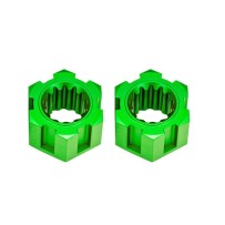 Traxxas Wheel hubs hex front (6061-t6 aluminum green-anodized) (2) TRX10954-GRN