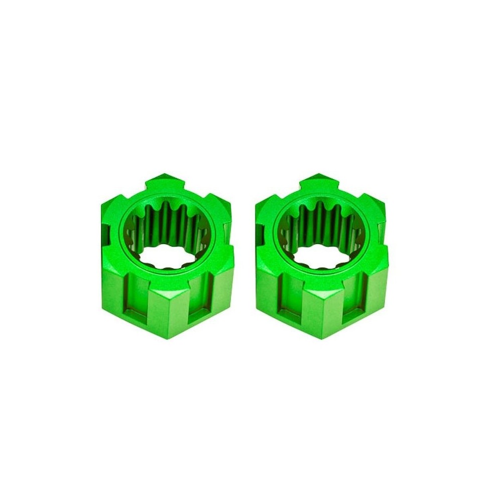 Traxxas Wheel hubs hex front (6061-t6 aluminum green-anodized) (2) TRX10954-GRN Traxxas Wheel hubs hex front (6061-t6 aluminum green-anodized) (2) TRX10954-GRN