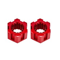 Traxxas Wheel hubs hex front (6061-t6 aluminum red-anodized) (2) TRX10954-RED