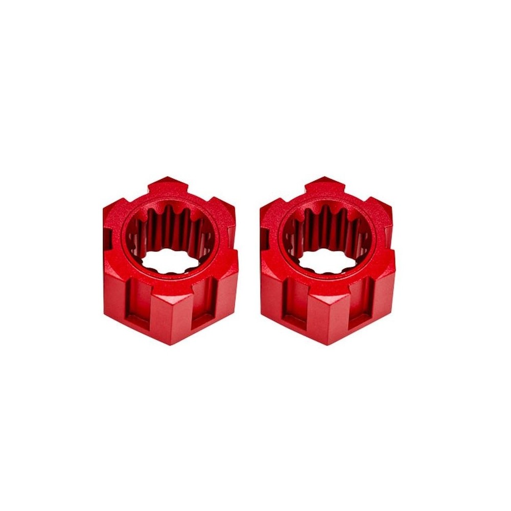 Traxxas Wheel hubs hex front (6061-t6 aluminum red-anodized) (2) TRX10954-RED Traxxas Wheel hubs hex front (6061-t6 aluminum red-anodized) (2) TRX10954-RED