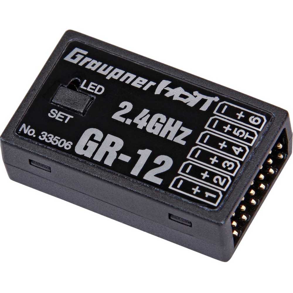 Graupner GR-12 HoTT - 2.4 GHz receiver GRA33506 Graupner GR-12 HoTT - 2.4 GHz receiver GRA33506