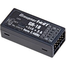 Graupner GR-18 + 3xG + 3A + Vario HoTT- 2.4 GHz receiver GRA33579