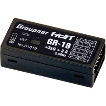 Graupner GR-18 + 3XG + 3A HoTT - 2.4 GHz receiver GRAS1019