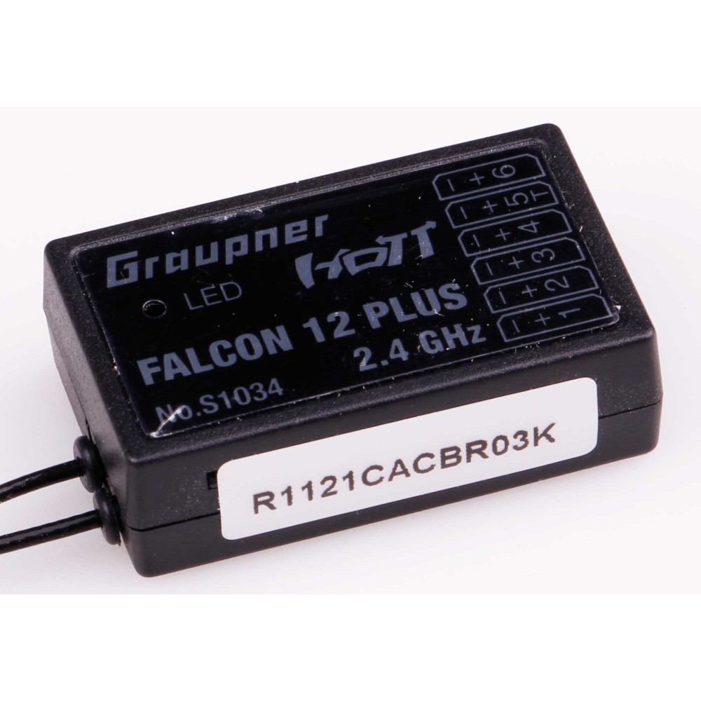 Graupner Falcon 12 plus HoTT - 2.4 GHz receiver GRAS1034