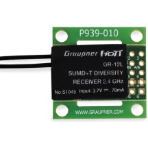 Graupner GR-12L SUMD 2 antennas PCB 2.4 GHz receiver GRAS1045