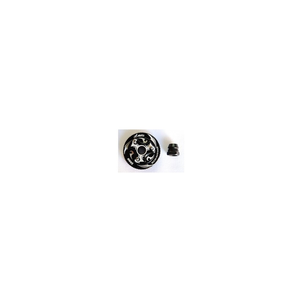 Alpha Plus Alpha Flywheel 34mm (black) + clutch nut E60-BUB2134 Alpha Plus Alpha Flywheel 34mm (black) + clutch nut E60-BUB2134