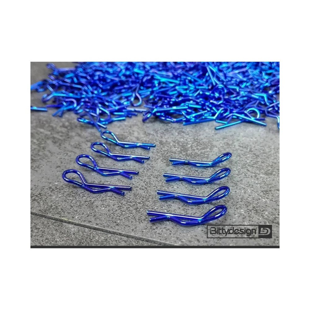 Bittydesign Body Clips Kit 8pcs Blue BDBC-8BL Bittydesign Body Clips Kit 8pcs Blue BDBC-8BL