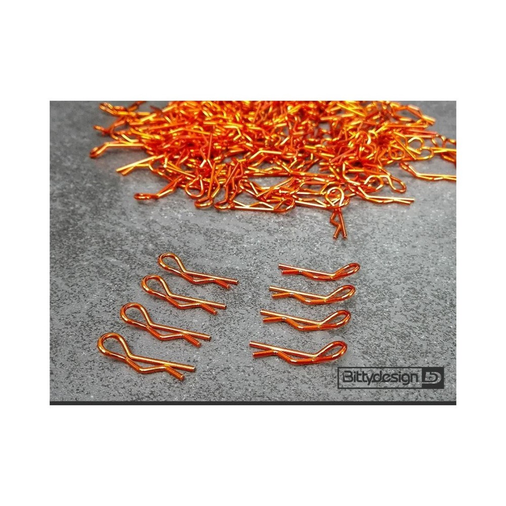 Bittydesign Body Clips Kit 8pcs Orange BDBC-8O Bittydesign Body Clips Kit 8pcs Orange BDBC-8O