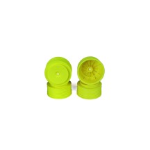 DE Racing Speedline Plus SC Wheels 12mm for TLR/Tekno (yellow/4pcs) DER-PS4-LY