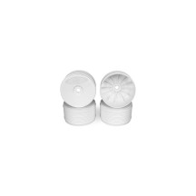 DE Racing Speedline Plus 1/8 Truck Wheels (4pcs/White) DER-PT4-8W