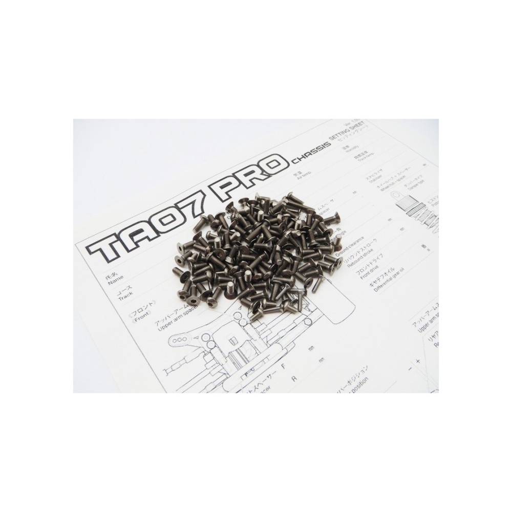 Hiro Seiko TA07 PRO Titanium Hex Socket Screw Set HS-48082 Hiro Seiko TA07 PRO Titanium Hex Socket Screw Set HS-48082