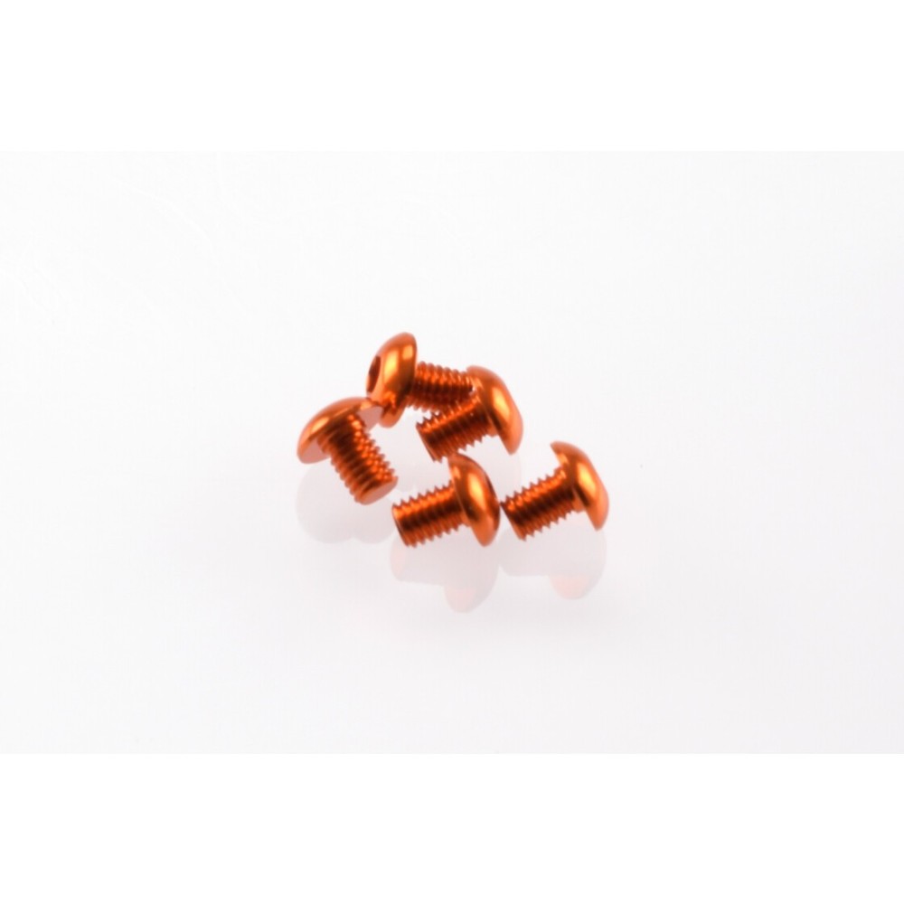 Hiro Seiko Alloy Hex Socket Button Head Screw M3x4 [Orange] HS-48139