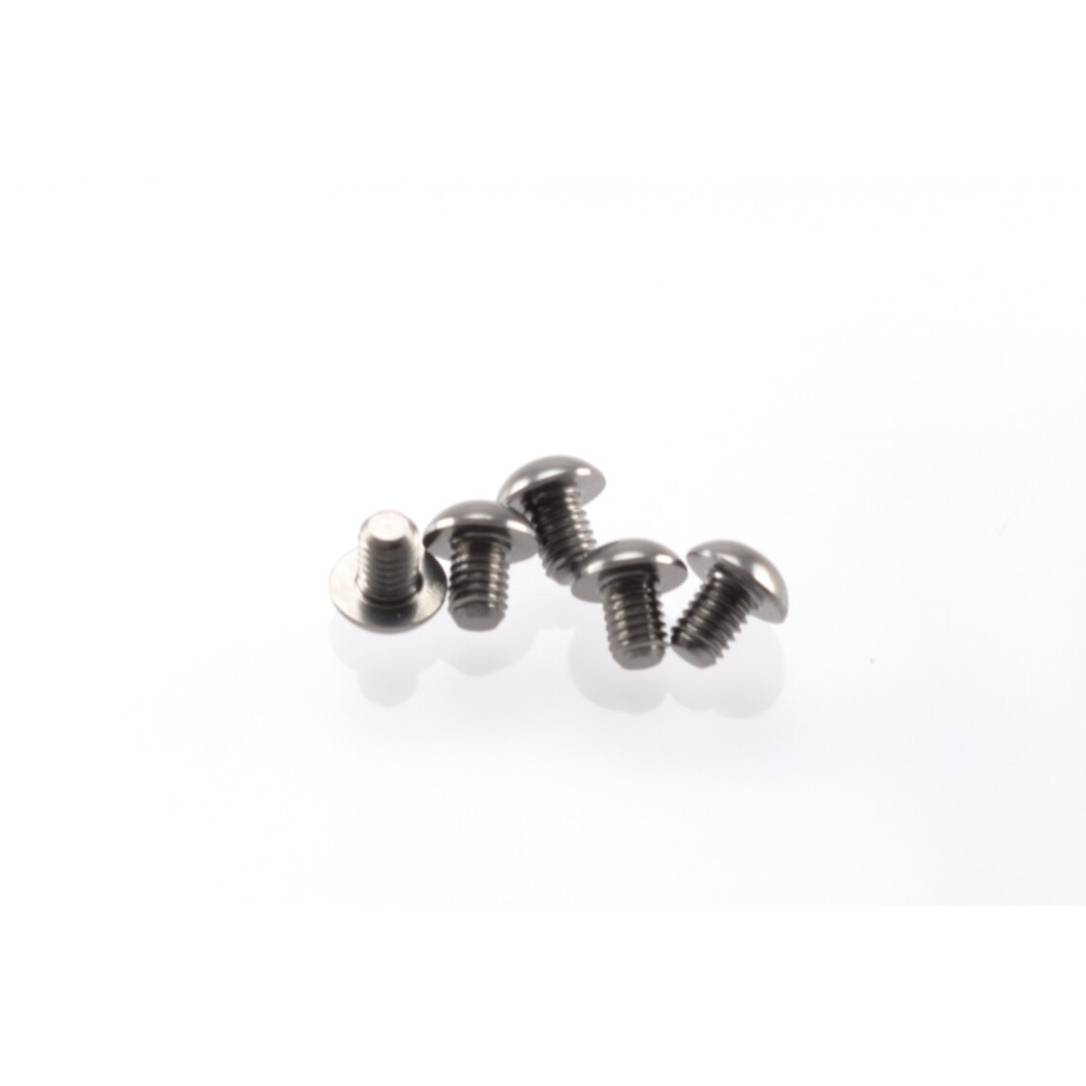 Hiro Seiko Alloy Hex Socket Button Head Screw M3x4 [S-Black] HS-48140