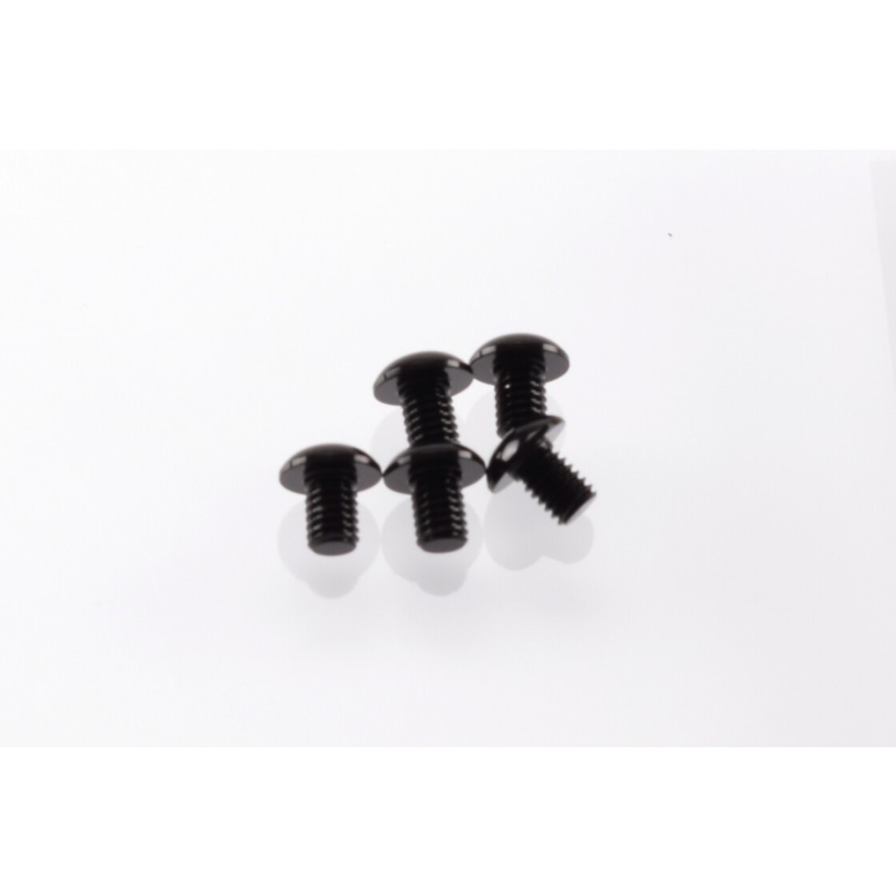 Hiro Seiko Alloy Hex Socket Button Head Screw M3x4 [Black] HS-48141