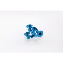 Hiro Seiko Alloy Hex Socket Flat Head Screw M3x5 [T-Blue] HS-48143