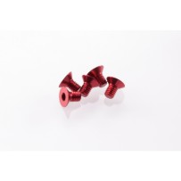 Hiro Seiko Alloy Hex Socket Flat Head Screw M3x5 [Red] HS-48145