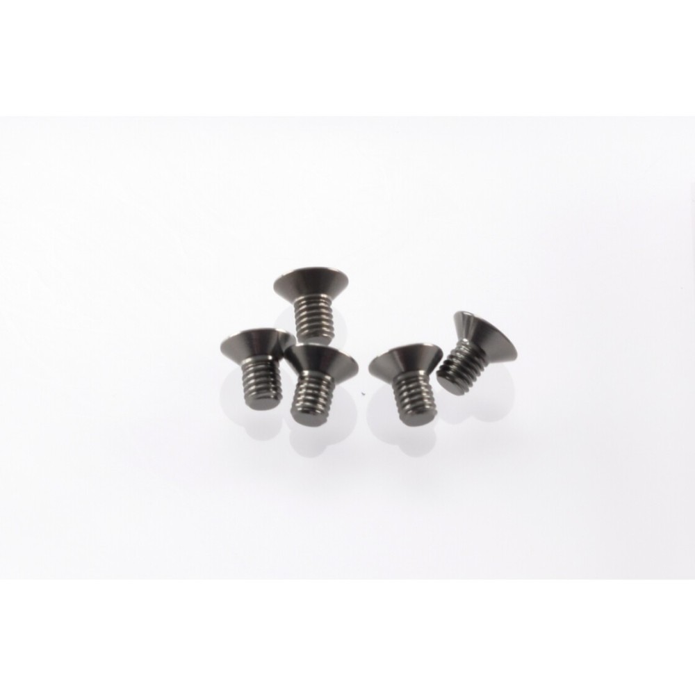 Hiro Seiko Alloy Hex Socket Flat Head Screw M3x5 [S-Black] HS-48148