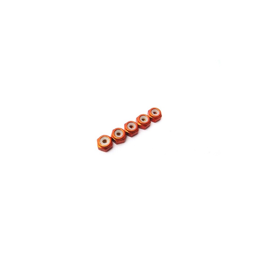 Hiro Seiko 2mm Alloy Nylon Nut [Orange] HS-48151
