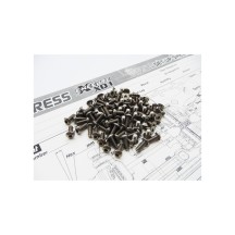Hiro Seiko XQ1 Titanium Hex Socket Screw Set (106pcs) HS-48186