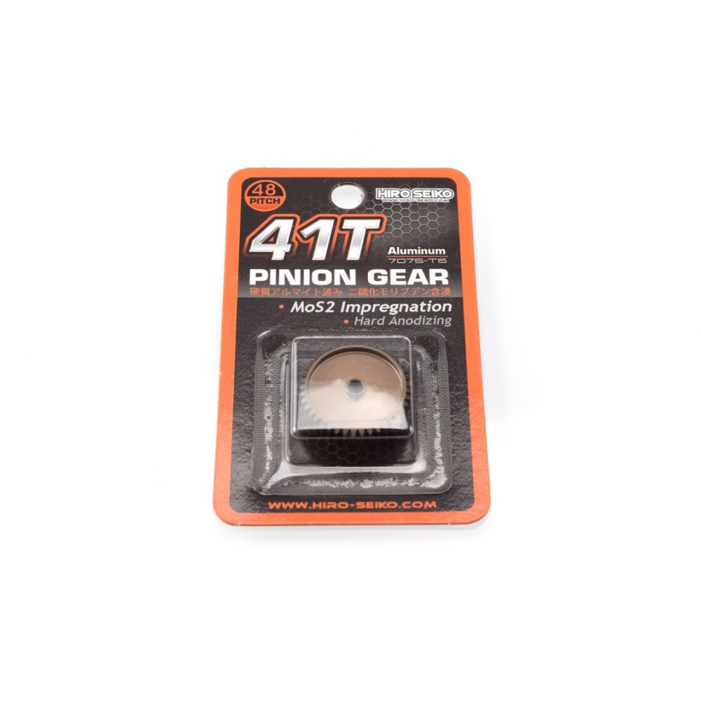 Hiro Seiko Hard Coated Alum. Pinion Gear (MoS2) DP48-41T HS-48257