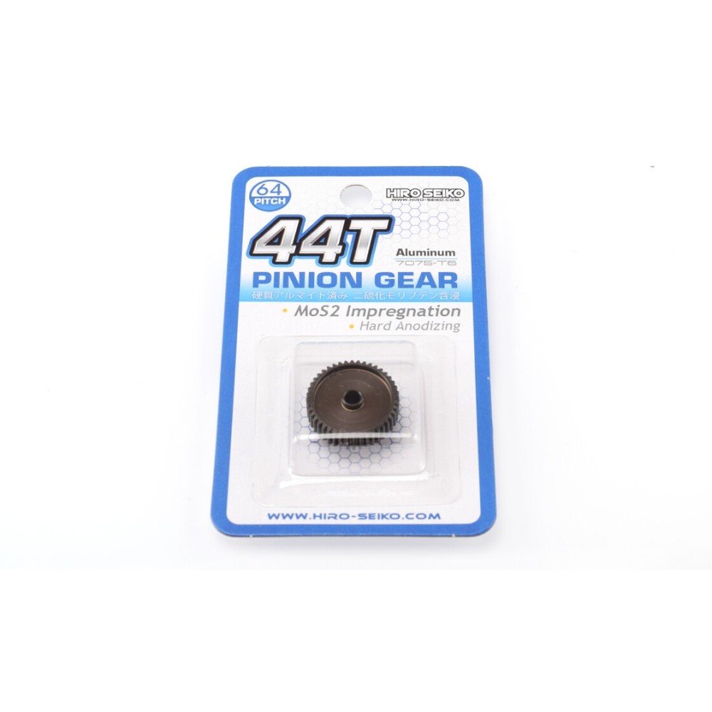 Hiro Seiko Hard Coated Alum. Pinion Gear (MoS2) DP64-44T HS-48288 Hiro Seiko Hard Coated Alum. Pinion Gear (MoS2) DP64-44T HS-48288